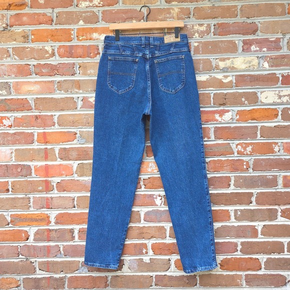 Lee Denim - Vintage 90s LEE Jeans Womens 32x32 Blue Western Rodeo High Waist Tapered Mom
